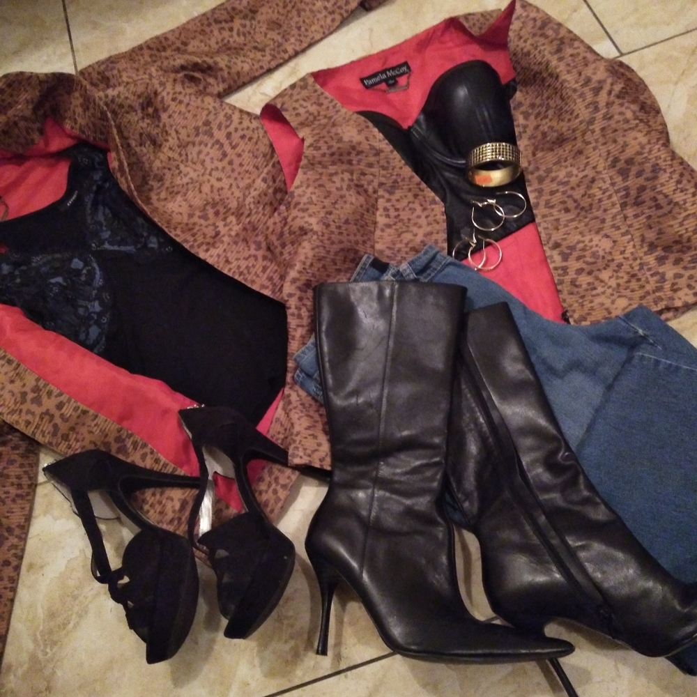 Lot of fashionable and designer clothing